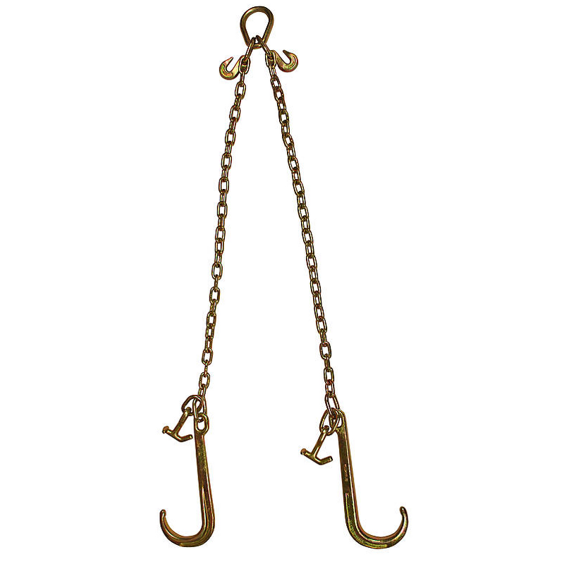 Hoist Chain Manufacturer - Galvanized G80 Lashing Chain with J Hooks