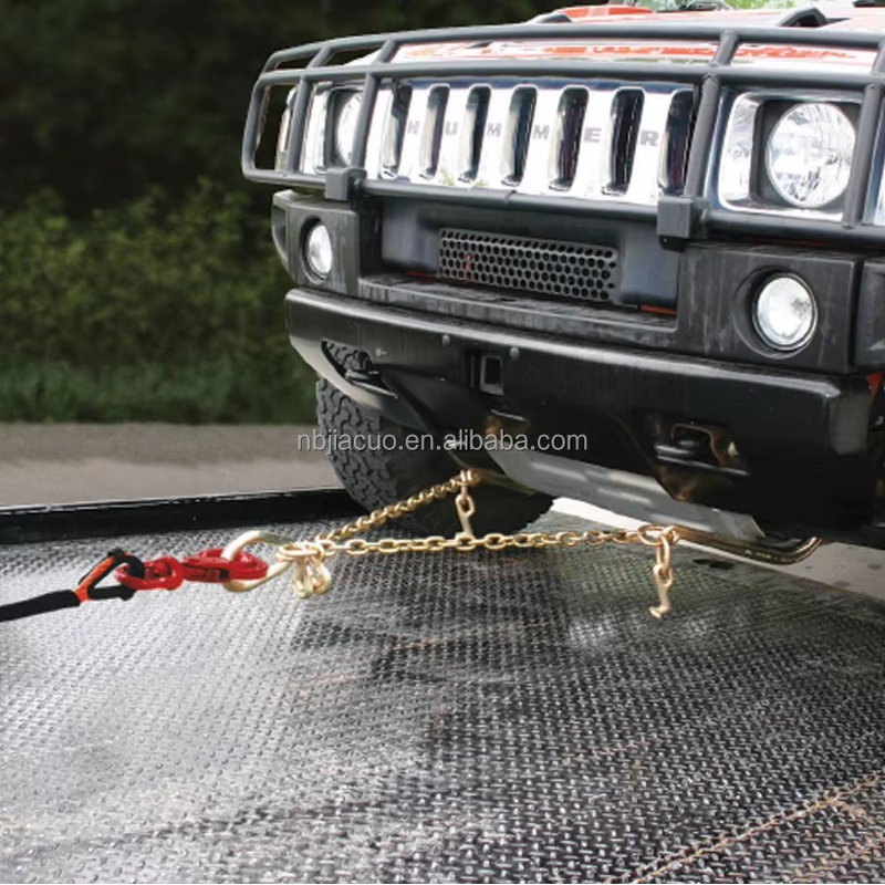 V Bridle Chain Manufacturer - GYATSO G80 5/16\"X2 FT with J Hooks Grab Hooks