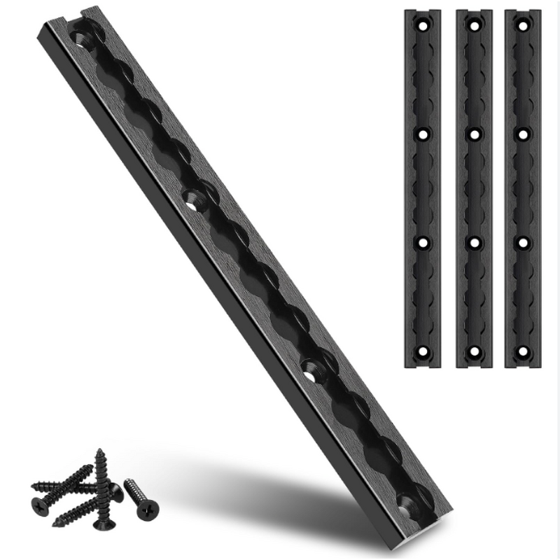 L-Track Manufacturer - 6 Foot Black Anodized Aluminum for Motorcycle Tie Down