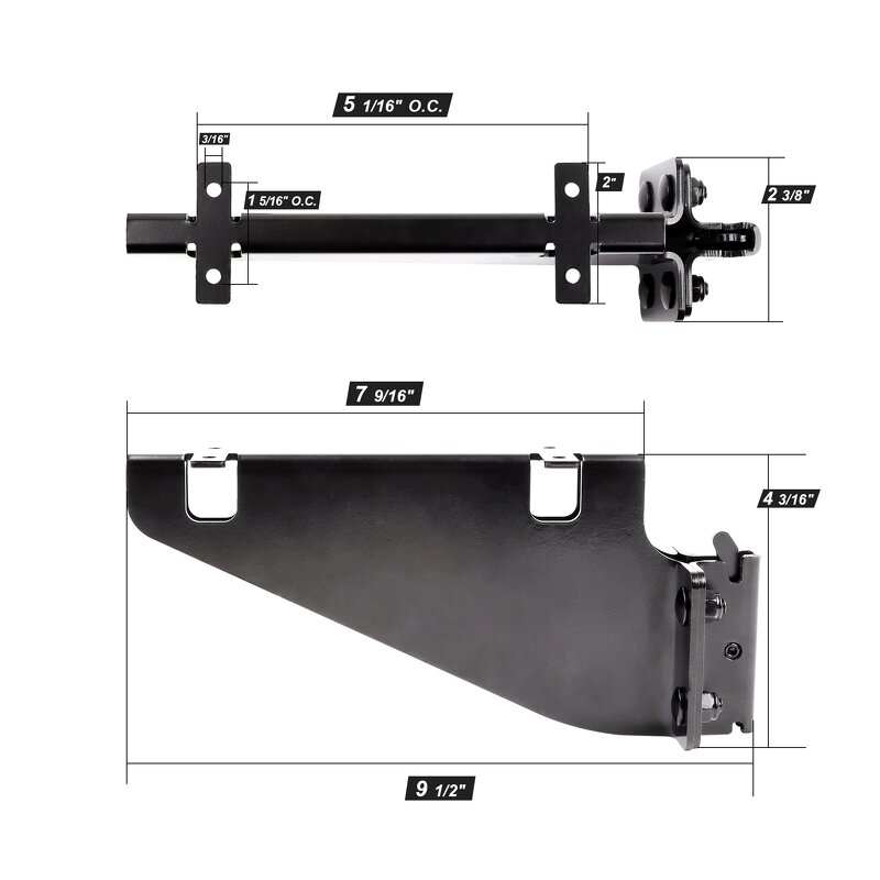 E-Track Shelf Brackets Manufacturer - Black Coated Fixed for Van Truck