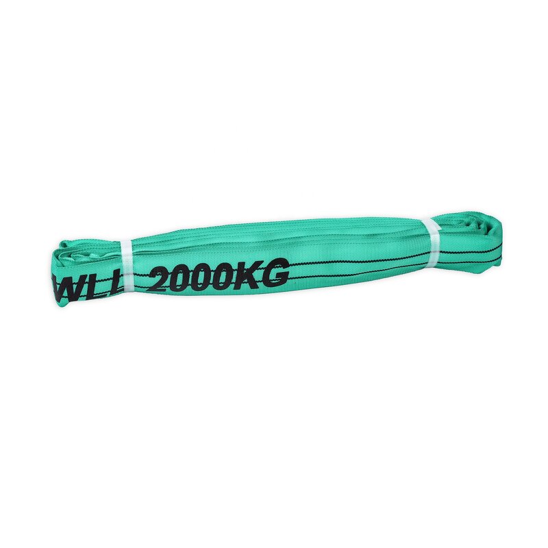 Round Webbing Sling Manufacturer - 2 Ton 2000kg WLL Lifting Ratchet Strap