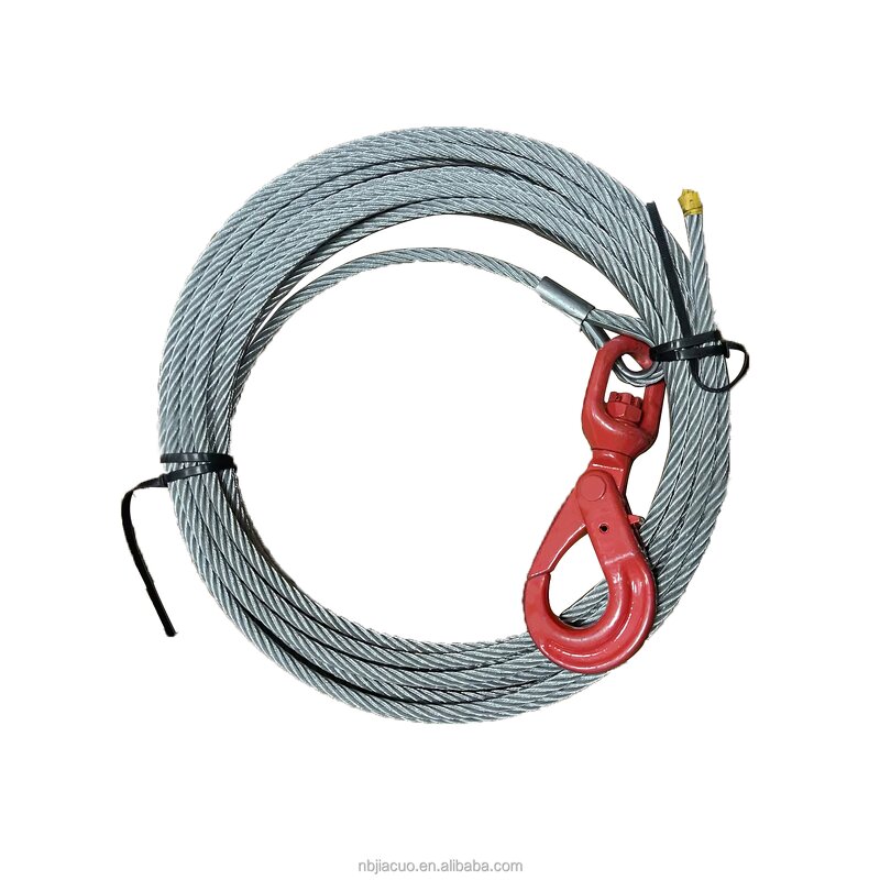 Self-Locking Swivel Hook Manufacturer - Steel Winch Cable Wire Rope Accessory