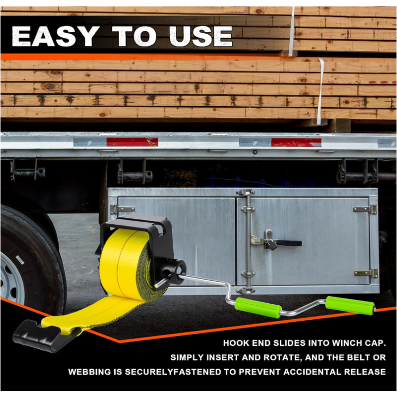 Strap Winder Manufacturer - Portable Hand Winch Roller for Flatbed Trailers