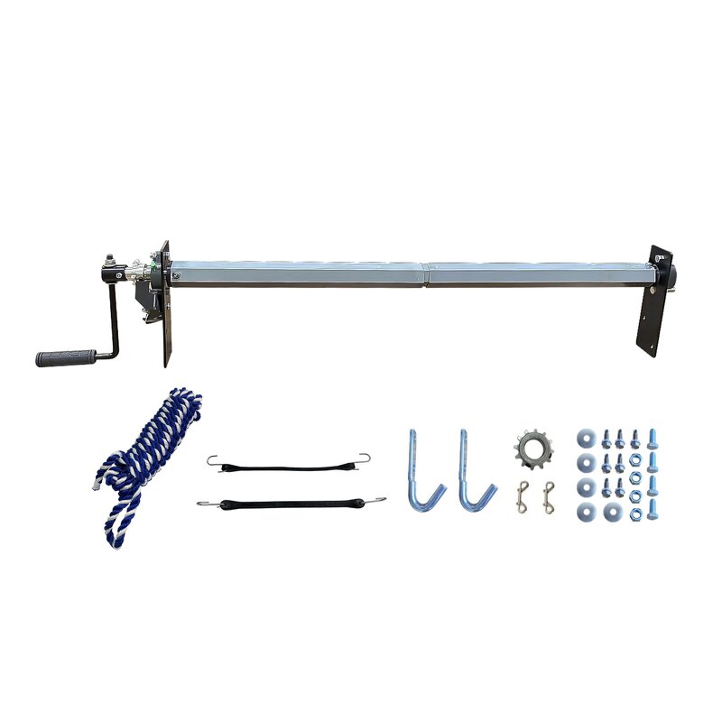 Tarp Roller Kit Manufacturer - 64\" to 104\" Wide Aluminum Alloy Hand Crank