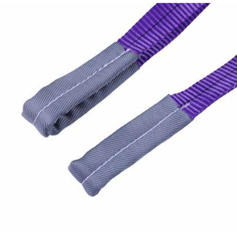Flat Webbing Sling Manufacturer - Polyester with Reinforce Eye for Lifting