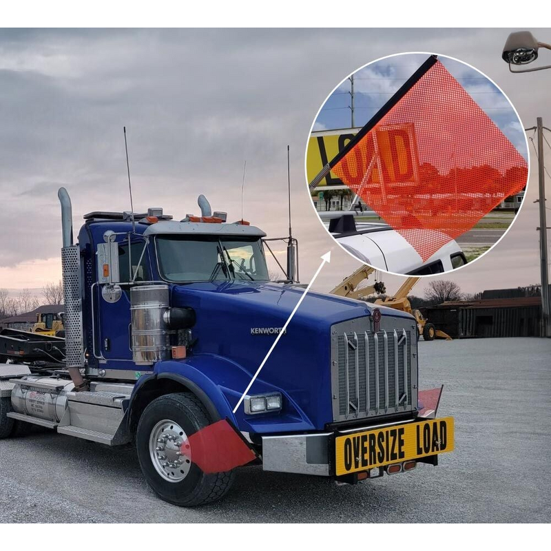 Safety Flag Manufacturer - Mount Warning Flag DOT Compliant Quick Release