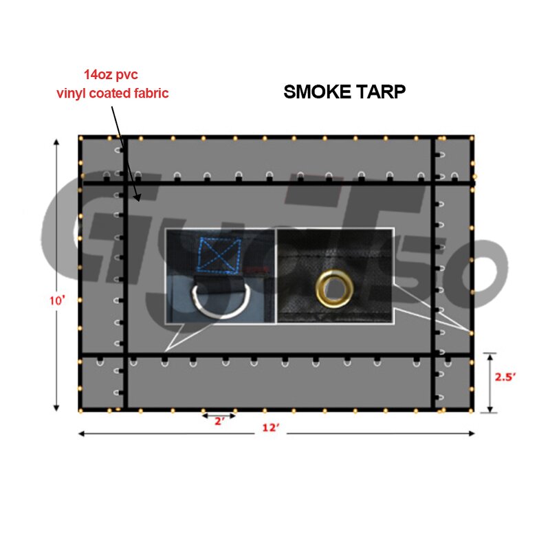 Flatbed Truck Cover Manufacturer - 24' X 18' 14OZ PVC Coated Red Nylon Tarp