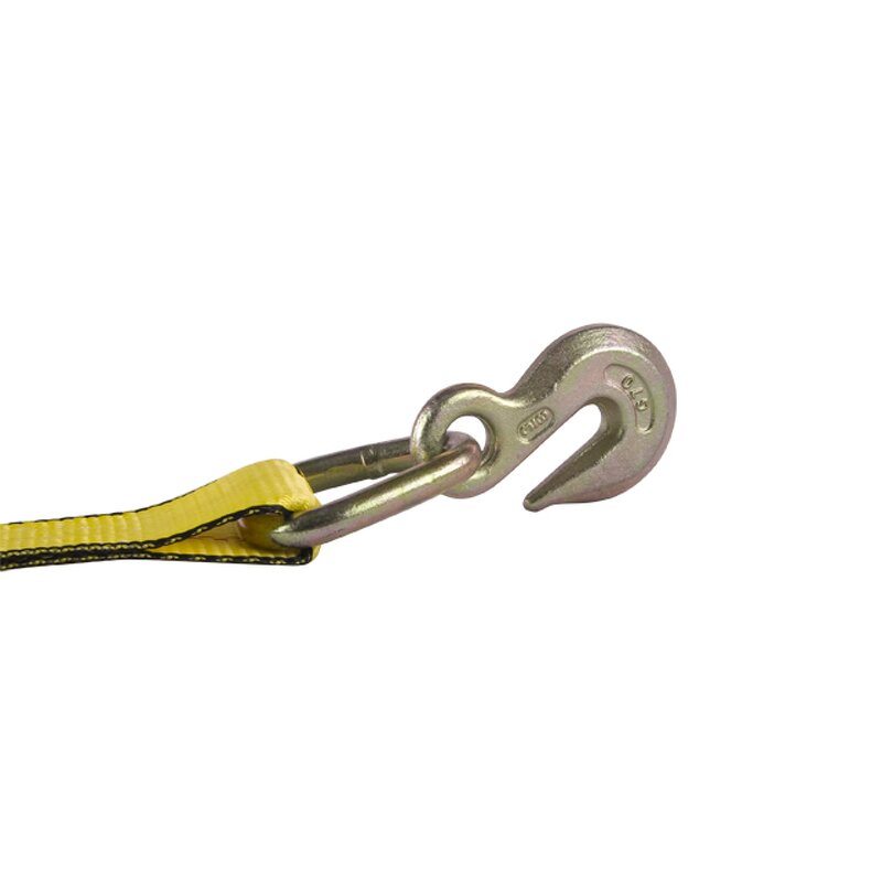 Ratchet Tie Down Strap Manufacturer - 2 Inch Yellow with Slip Hook for Winch