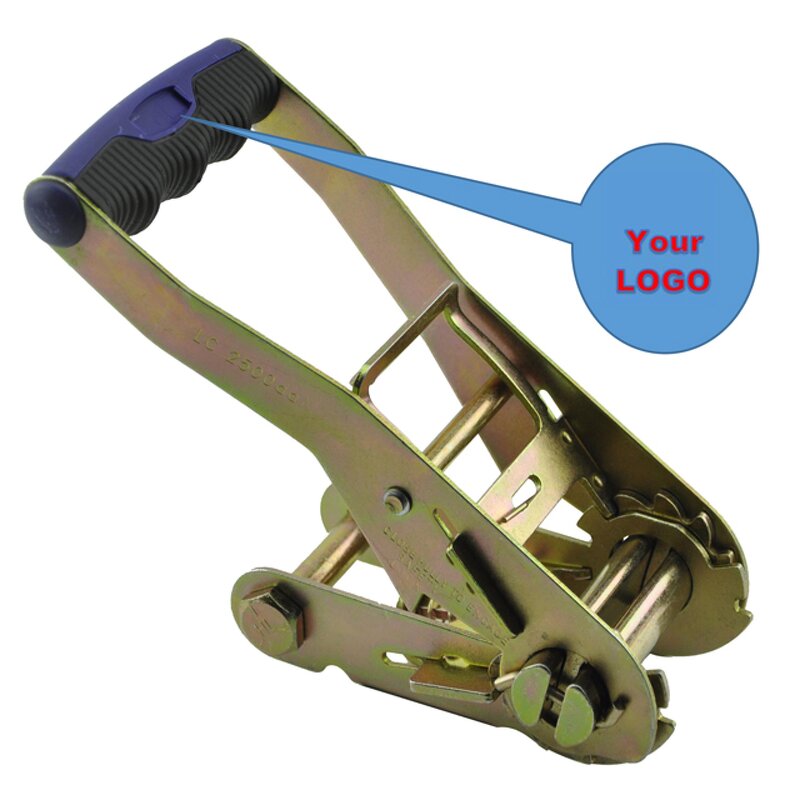 Ratchet Buckle Manufacturer - OEM Custom 50mm with Blue/Red Handle