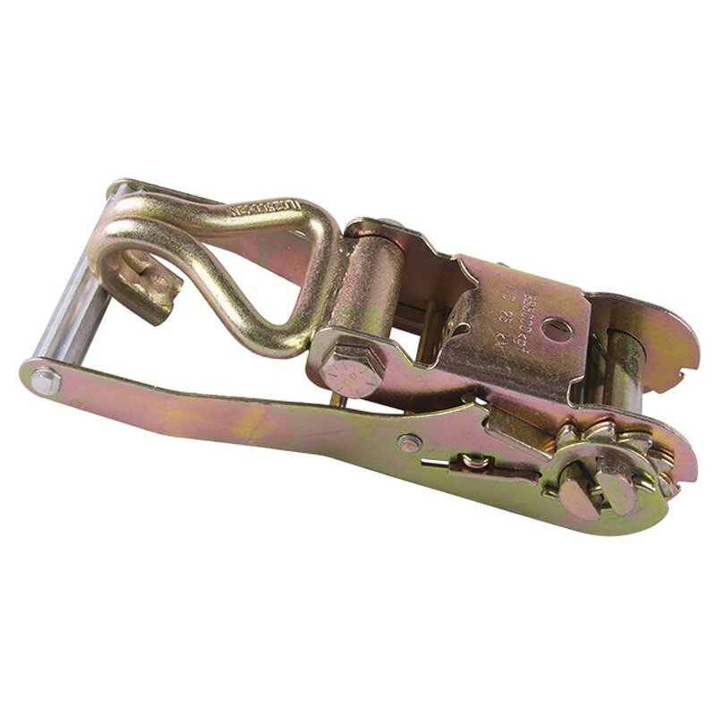 Ratchet Buckle Manufacturer - 230mm Aluminum Handle with Double J Hook