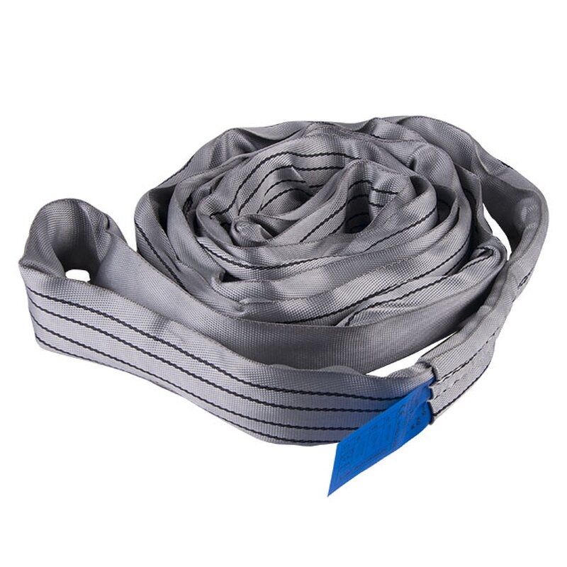 Round Webbing Sling Manufacturer - 4 Ton 4m Grey CE Certified Endless Belt
