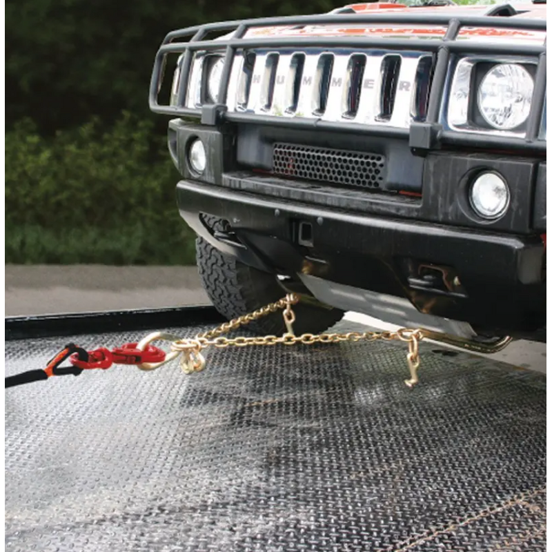 Tow Chain Manufacturer - G70 V-Chain Bride with T&J Hooks Clevis Grab Hook