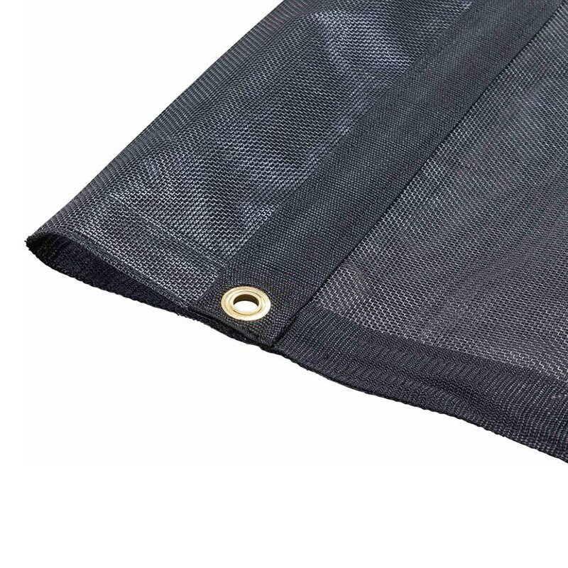 Dump Truck Cover Manufacturer - 10oz Black PVC Coated Woven Mesh Tarp