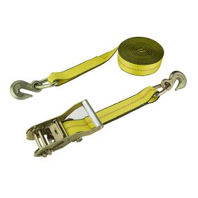 Ratchet Tie Down Strap Manufacturer - 2 Inch Yellow with Slip Hook for Winch