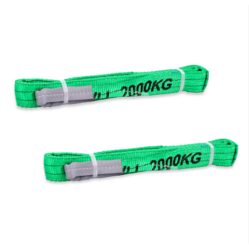 Flat Webbing Sling Manufacturer - 2000KG PES Polyester with Reinforce Eyes