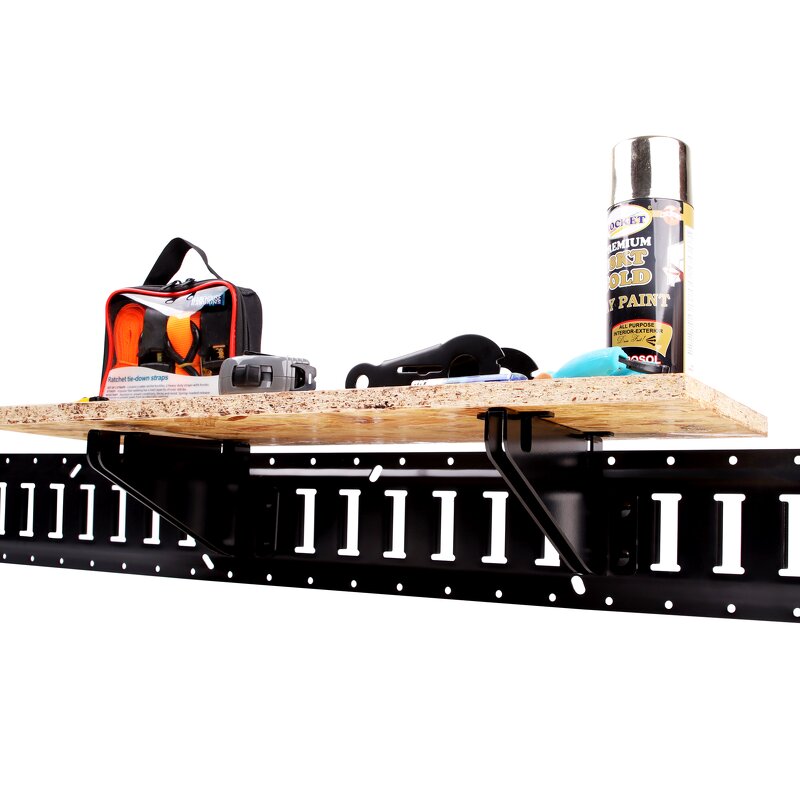 E-Track Shelf Brackets Manufacturer - Black Coated Fixed for Van Truck