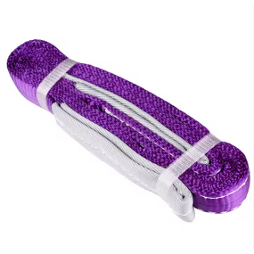 Flat Webbing Sling Manufacturer - Polyester with Reinforce Eye for Lifting