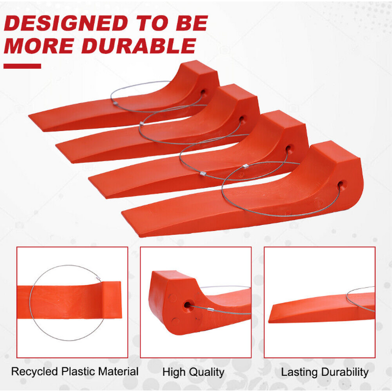 Wheel Skates Manufacturer - Heavy Duty Orange Tire Skates for Tow Truck