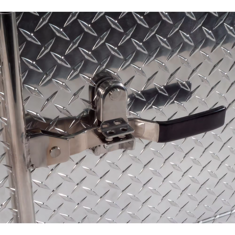 Truck Tool Box Manufacturer - Aluminum Underbody Diamond Plate with Paddle Lock