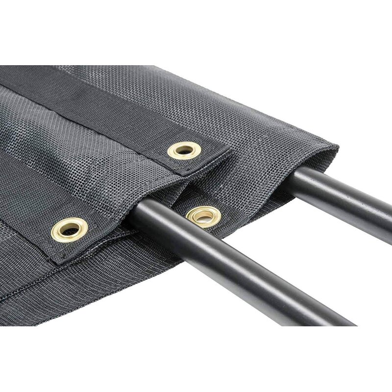 Dump Truck Cover Manufacturer - 10oz Black PVC Coated Woven Mesh Tarp