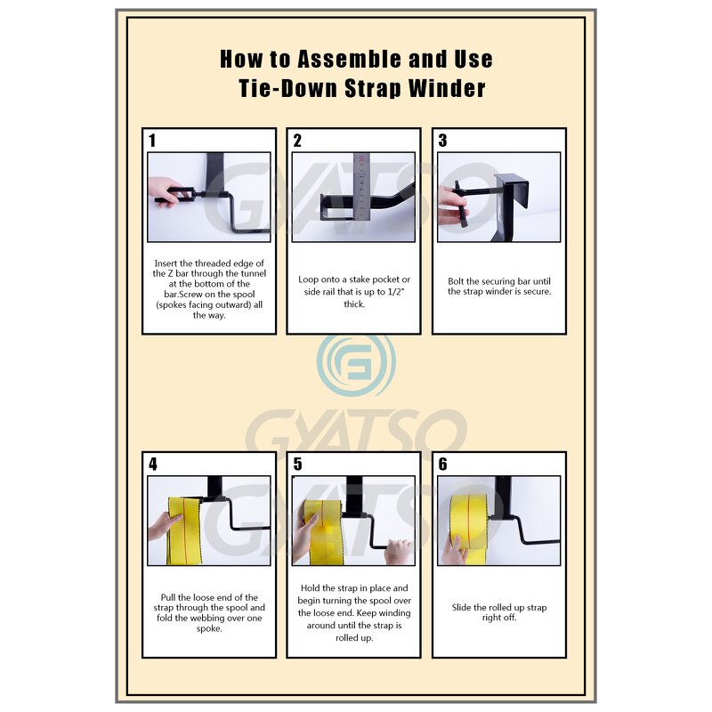 Winch Strap Winder Manufacturer - Roll-up Flatbed Trailer Winch Straps