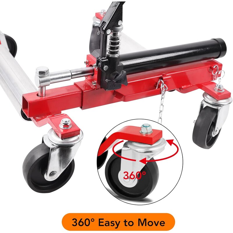 Car Wheel Dolly Manufacturer - Hydraulic Tire Jack with Wheels Vehicle Dolly