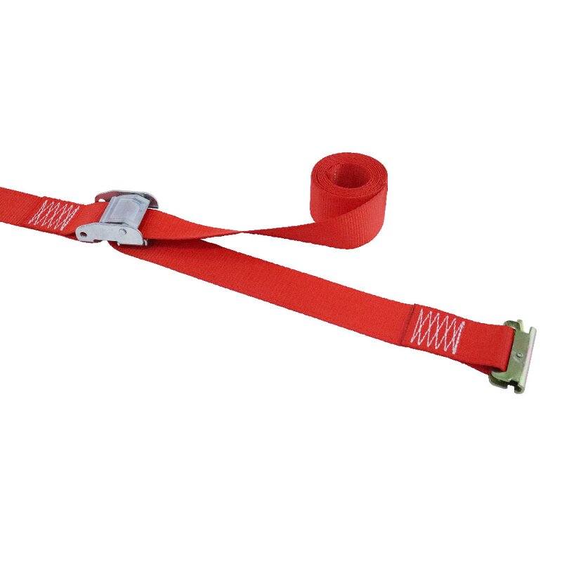 Cam Buckle Tie Down Straps Manufacturer - Red Heavy Duty Ratchet Straps