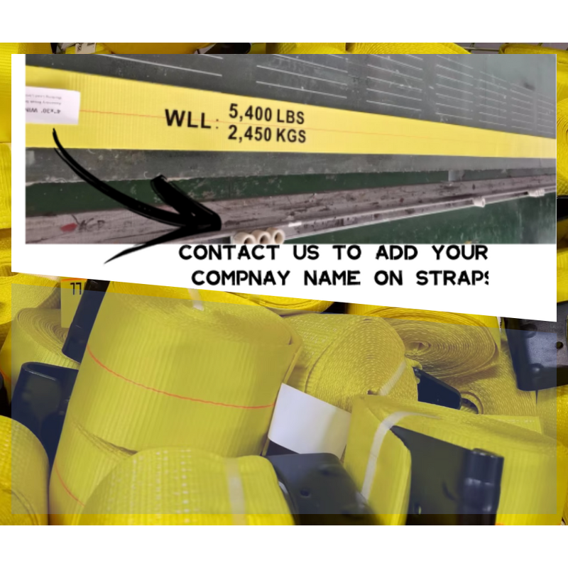 Winch Strap Manufacturer - 4 Inch 5400 lbs Heavy Duty with Flat Hook