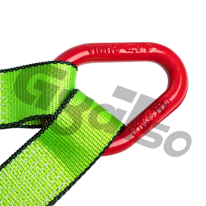 V Bridle Strap Manufacturer - Green 2\" X 6' with Snap Hooks 4700 Lbs WLL