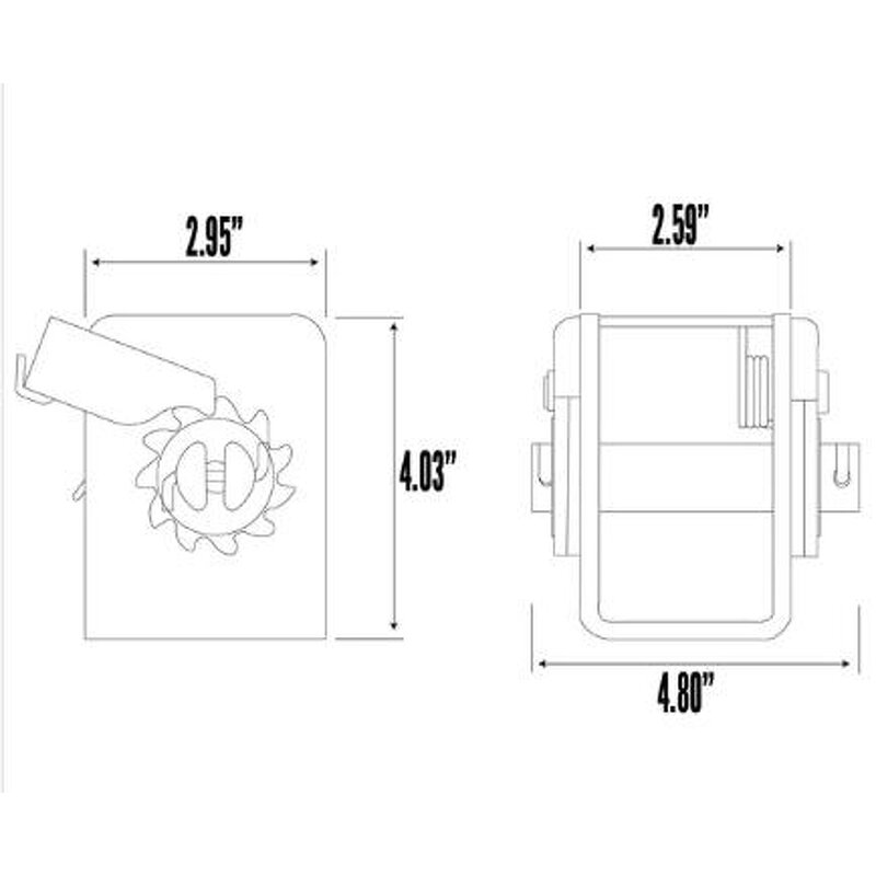 Winch Manufacturer - Left-Handed Standard with Ratchet Buckles