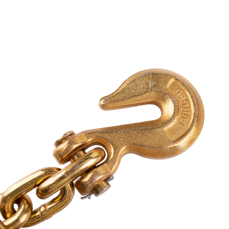 Transport Chain Manufacturer - 3/8\" X 20' G70 with Grab Hooks on Each End