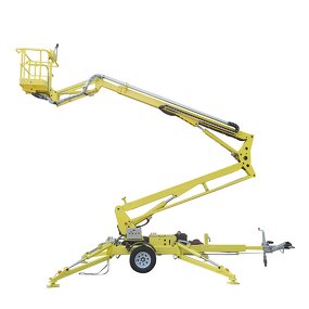 Towable Boom Lift Manufacturer - Hydraulic Electric Power with CE