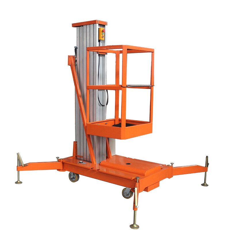 Aluminium Work Platform Manufacturer - Single Mast 2m to 8m Heavy Duty