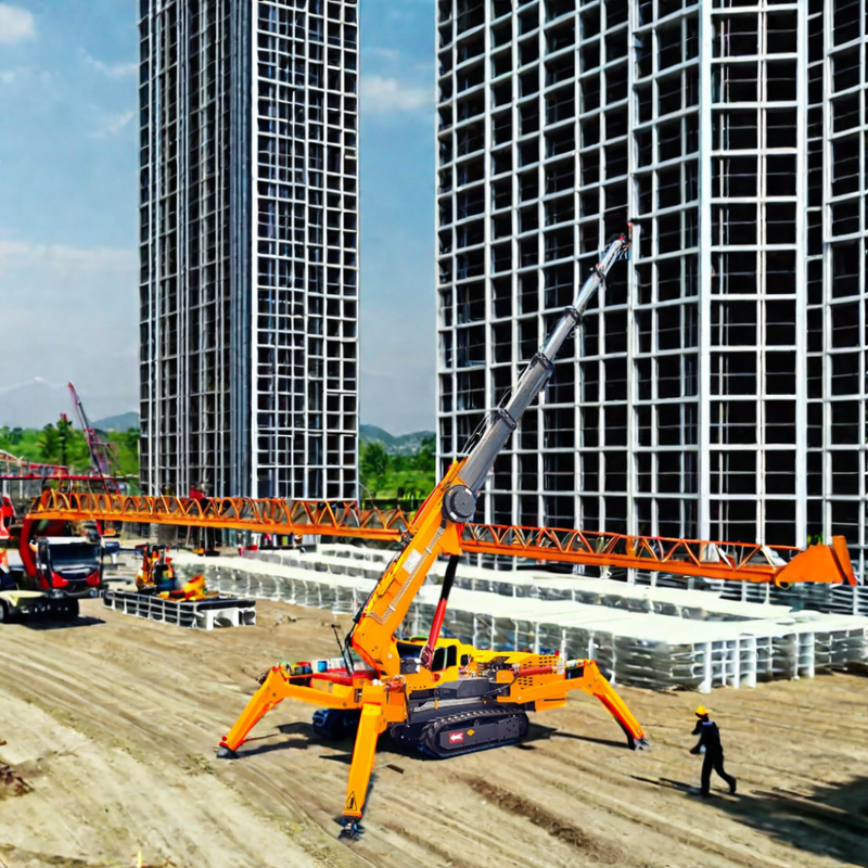 Mini Spider Crane Manufacturer - 3t to 14t Dual Power Remote Control