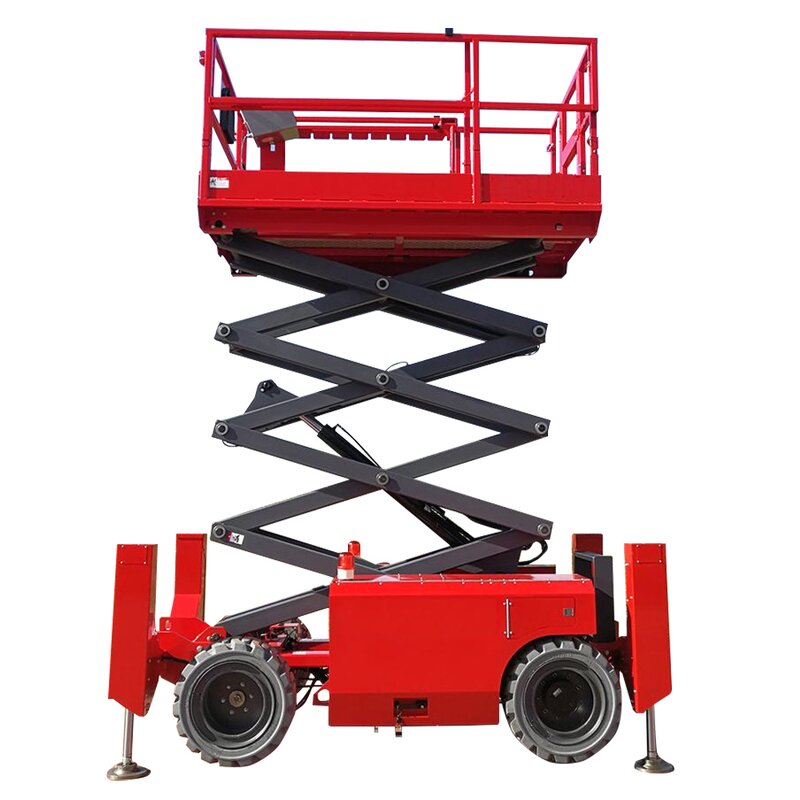 Rough Terrain Scissor Lift Manufacturer - Diesel Big Wheel Aerial