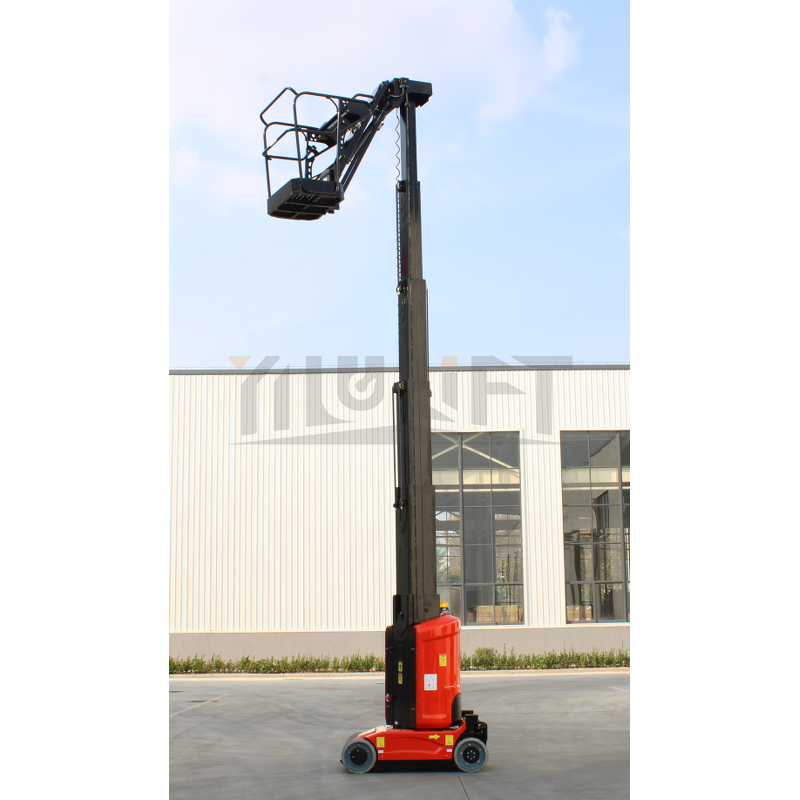 Single Mast Boom Lift Manufacturer - 200kg Battery Electric Man Lifter