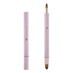 New Arrival Portable Dual End Square Retractable Lip Makeup Brush Professional Lip Stick Lip Gloss Concealer Brush