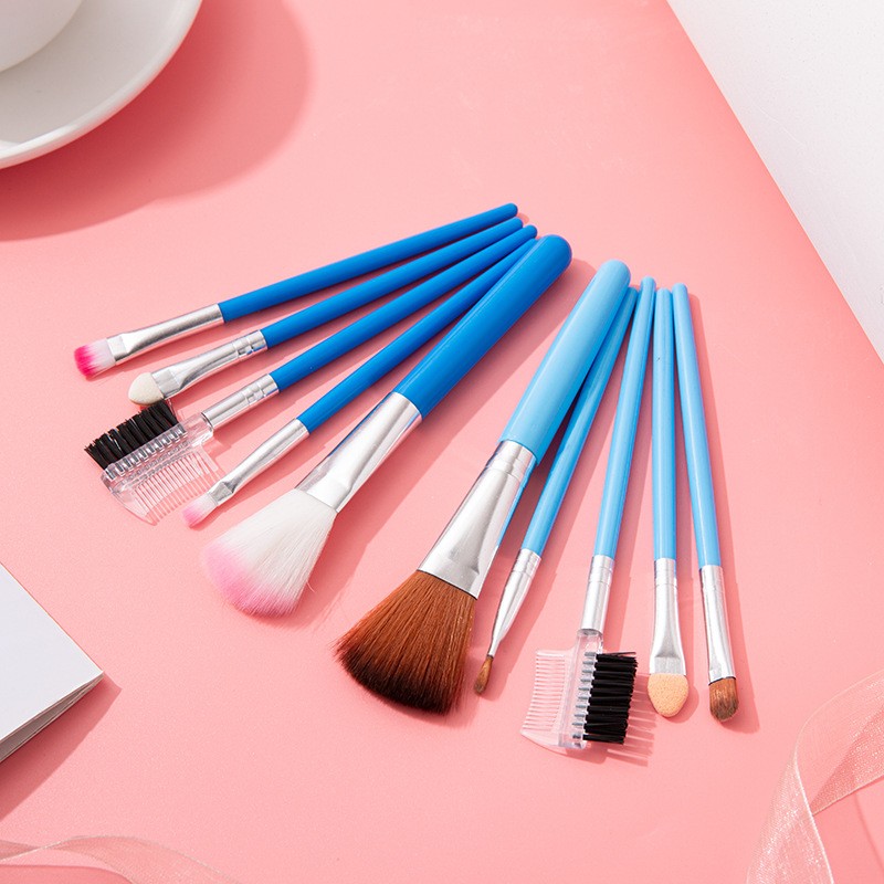 5pcs/set Professional Pink Makeup Brushes Set Smudge Eyeshadow Eyeliner Eyebrow Brush Lip Make up Brush Kit