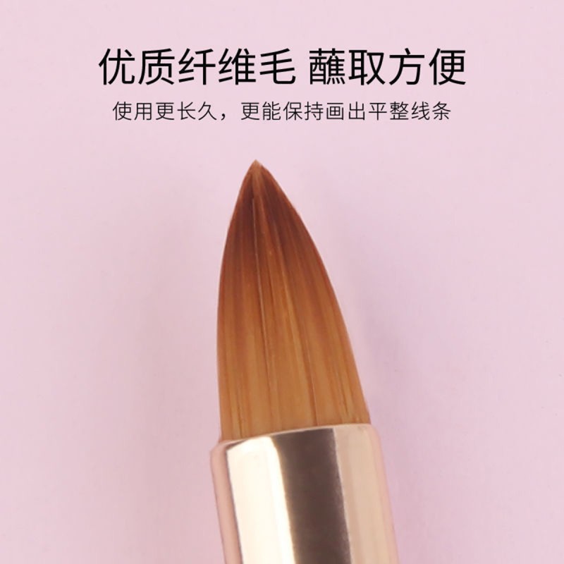 New Arrival Portable Dual End Square Retractable Lip Makeup Brush Professional Lip Stick Lip Gloss Concealer Brush