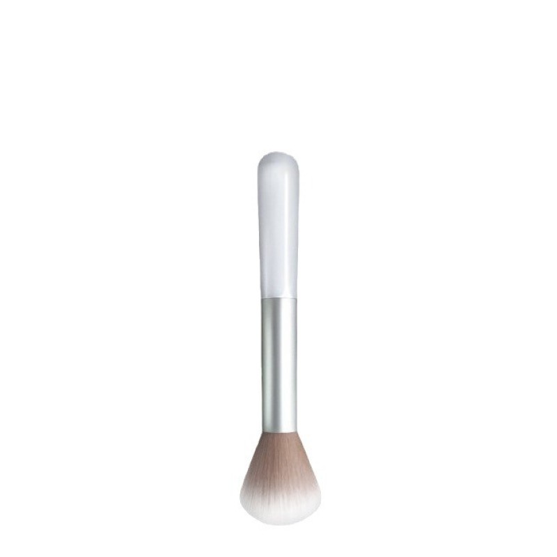 Premium Portable White Nylon Makeup Brush Face Travel-Ready Foundation Blush Concealer Eyeshadow Highlight Powder Cosmetic