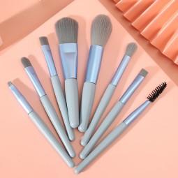 Wholesale High Quality Mini Custom Logo Makeup Brush Kit Complete Vegan Concealer Blusher Cosmetic Brushes with Pouch