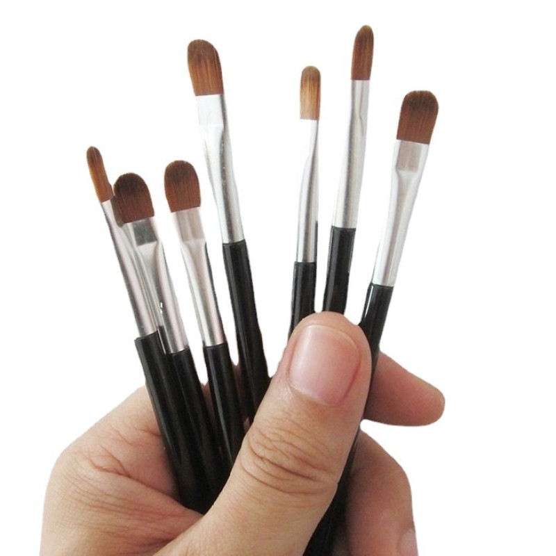 Customizable OEM ODM Professional Half Fan-shape Nose Shadow Brush Angled Contour Makeup Brush Highlighter Blush Make up Tools