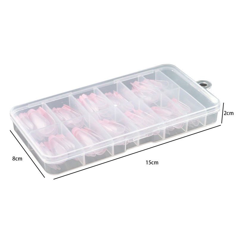 Hot Sale 120pcs Boxed Full Cover French Nails Customizable ABS Logo Label Popular French Press Tips for Finger Wholesale