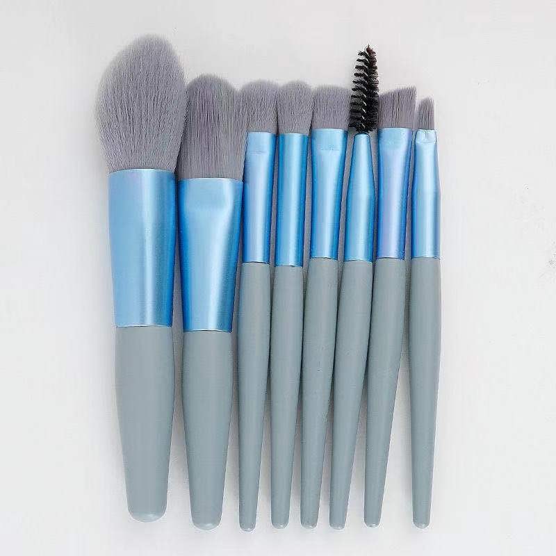 Wholesale High Quality Mini Custom Logo Makeup Brush Kit Complete Vegan Concealer Blusher Cosmetic Brushes with Pouch