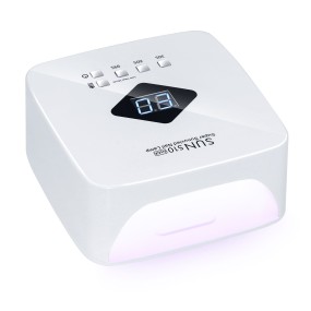 120W S10 Cordless Nail Lamp with 4 Timer Setting Rechargeable Metal UV Light for Nail Gel Polish Curing