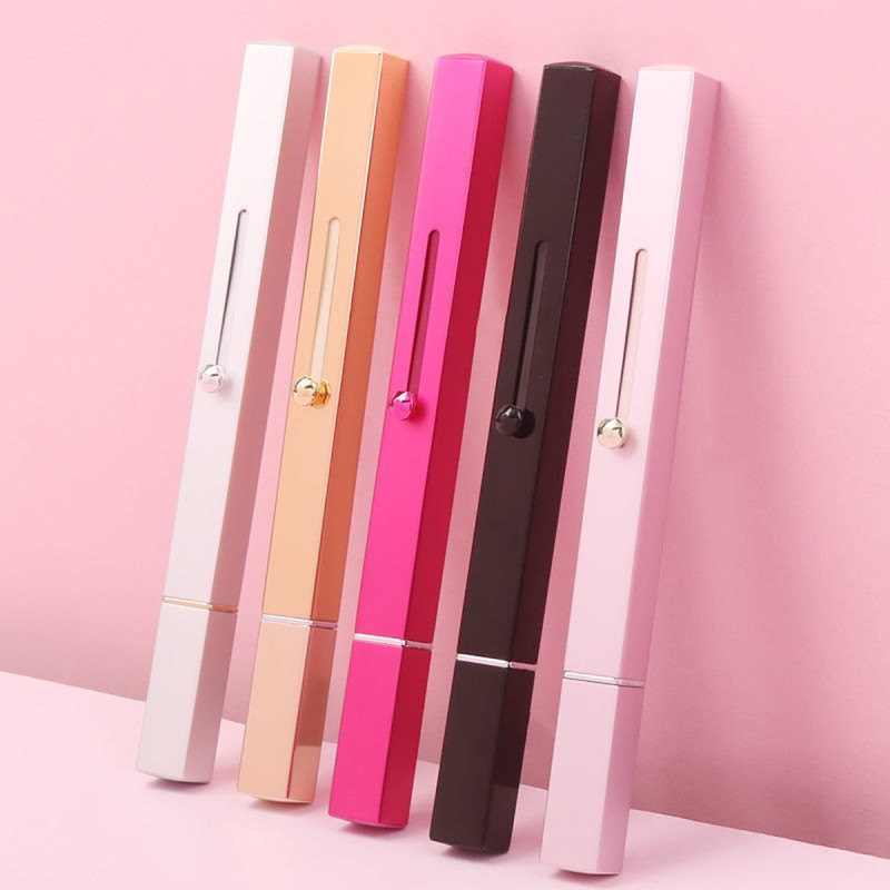 New Arrival Portable Dual End Square Retractable Lip Makeup Brush Professional Lip Stick Lip Gloss Concealer Brush