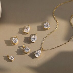 Moissanite Necklace Factory - OEM/ODM Custom 925 Sterling Silver Iced Out 1-4CT Moissanite Diamond Necklace