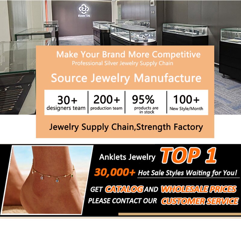 Hot Sale Tennis Chain Anklets Manufacturer - OEM/ODM Custom Hot Sale Tennis Chain Bracelet Anklets 925 Silver for Women