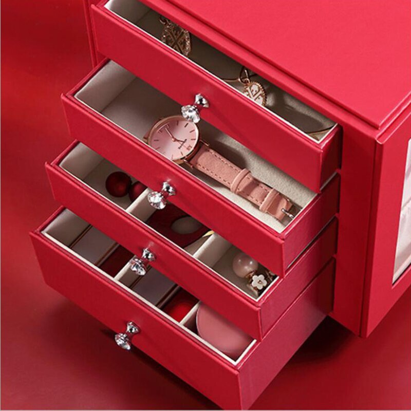 Premium Velvet Leather Jewelry Box Manufacturer - OEM/ODM Custom Gift Packaging Premium Velvet Pu Leather Jewelry Box