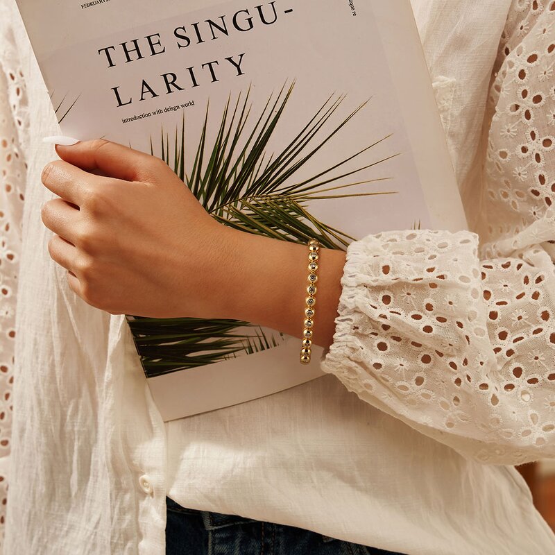 Gold Plated Tennis Bracelet Factory - OEM/ODM Custom Luxurious 925 Silver 14K Gold Plated Bracelet Pear Baguette Round CZ